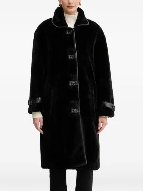 Teddy button cuff coat by LIU JO