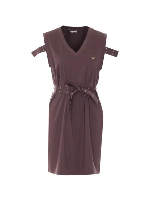 V-neck belt dress by LIU JO