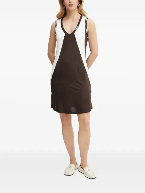V-neck panelled mini dress by LIU JO