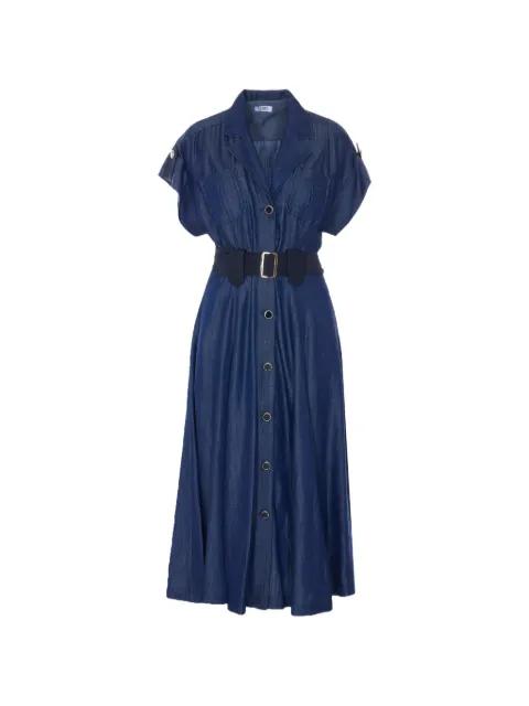 V-neck shirt midi dress by LIU JO