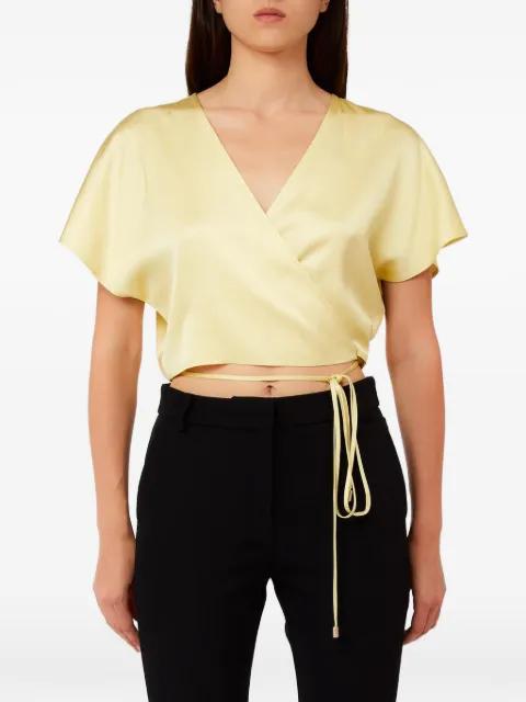 V-neck tie top by LIU JO
