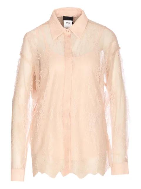 all-over-lace button-fastening shirt by LIU JO