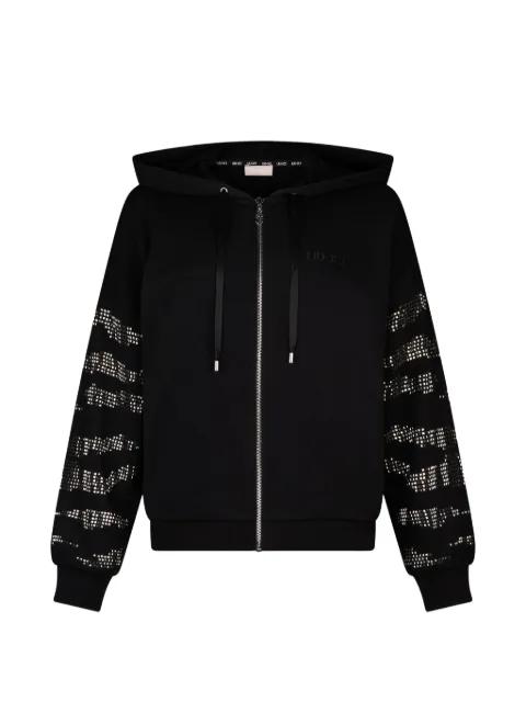 appliqué-detail hoodie by LIU JO