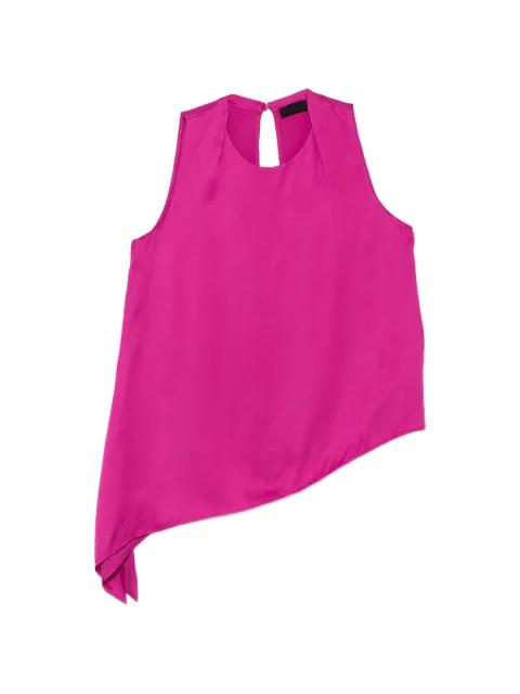 asymmetric-hem sleeveless top by LIU JO