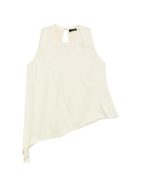 asymmetric-hem sleeveless top by LIU JO