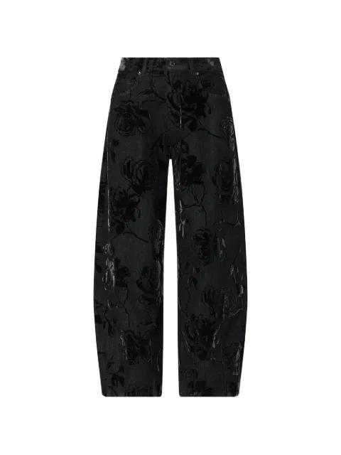 balloon pants with flocked print by LIU JO