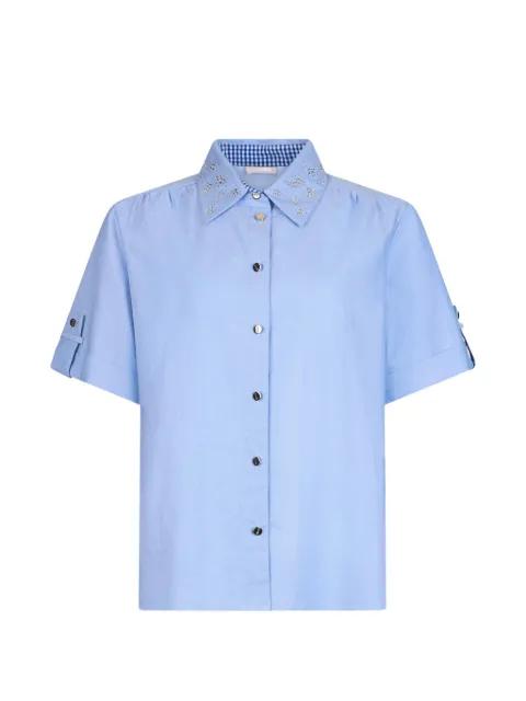 bejewelled oxford shirt by LIU JO
