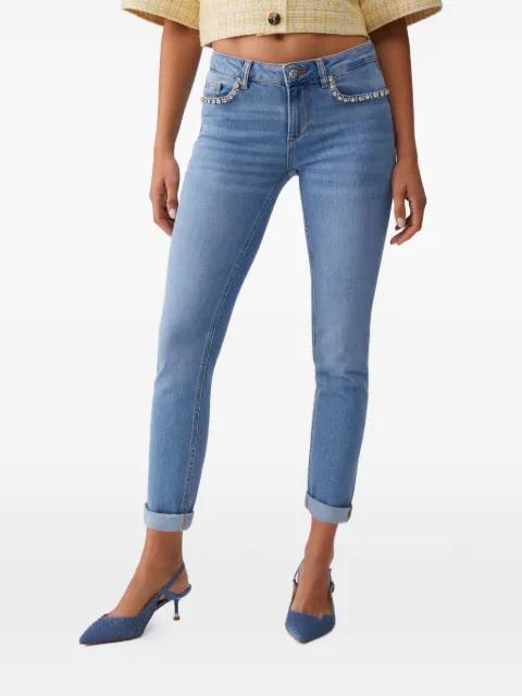 bejewelled skinny jeans by LIU JO