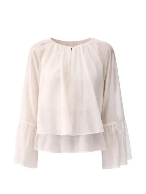 bell-sleeve shirt by LIU JO