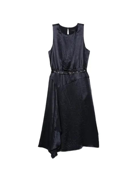 belted asymmetric midi dress by LIU JO