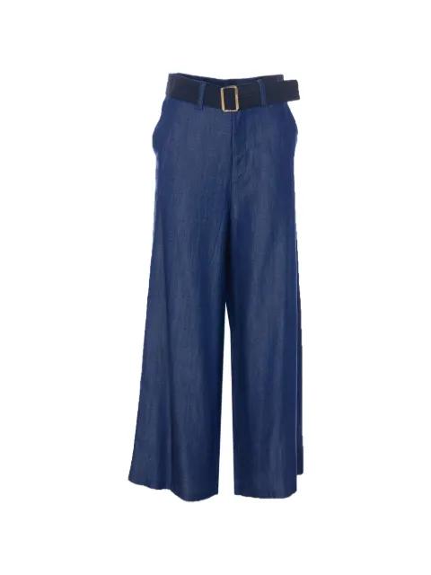 belted wide-leg trousers by LIU JO