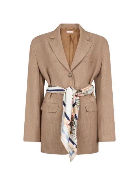 blazer with scarf by LIU JO