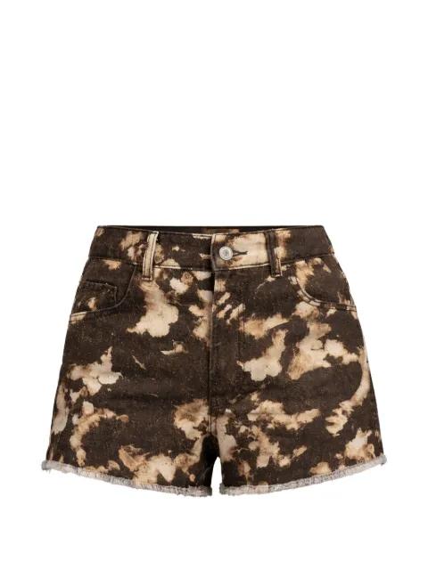 bleached frayed denim shorts by LIU JO