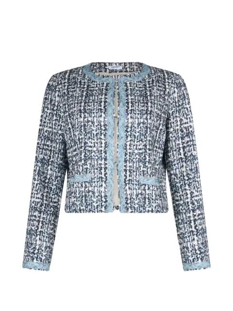 bouclé braided jacket by LIU JO