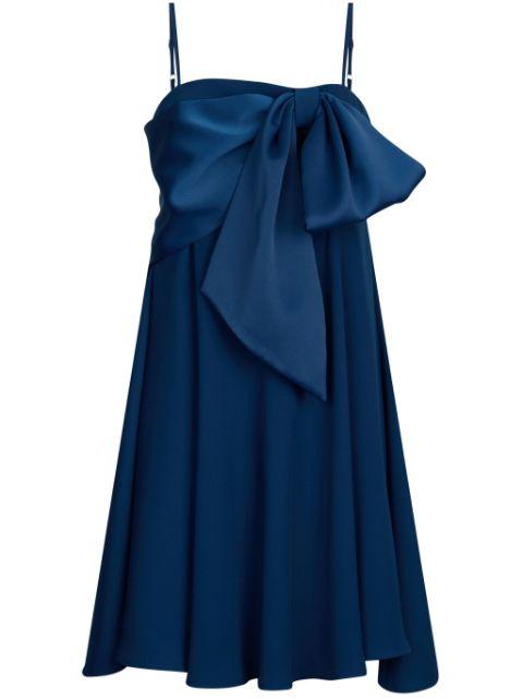 bow-embellished asymmetric dress by LIU JO