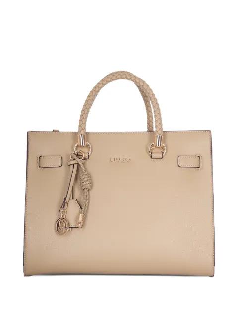 braided-handle tote bag by LIU JO
