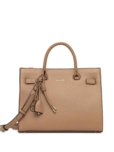 braided handle tote bag by LIU JO