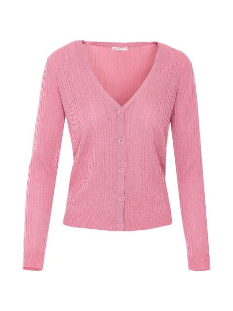 button V-neck cardigan by LIU JO