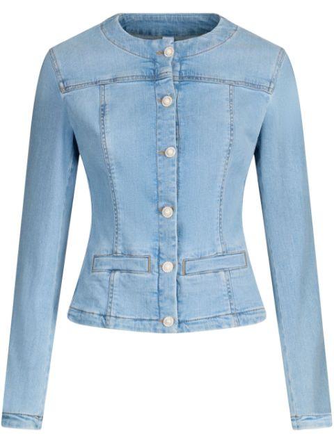 button-down denim jacket by LIU JO