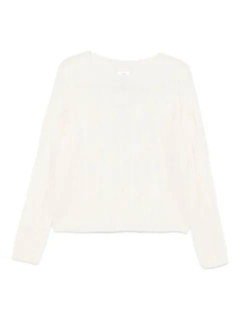 cable-knit cropped sweater by LIU JO
