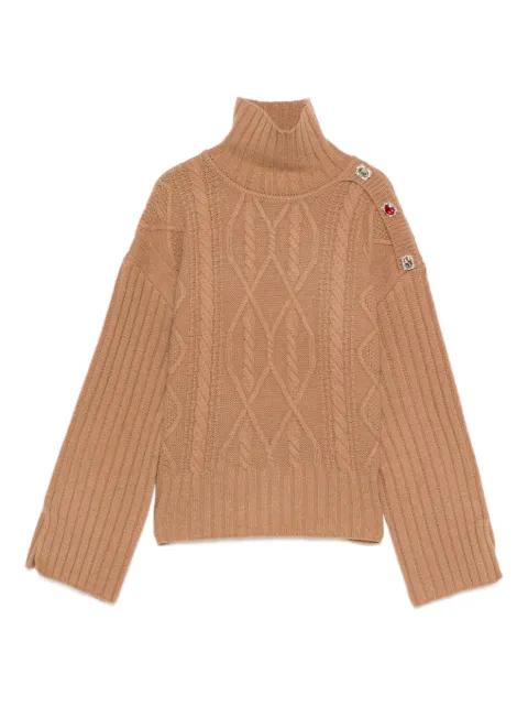 cable-knit embellished sweater by LIU JO