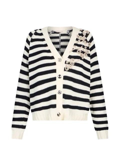 cardigan with jewel embroidery by LIU JO