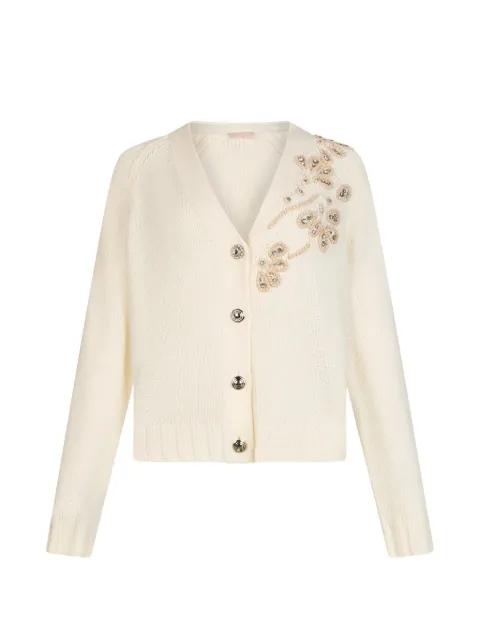 cardigan with jewel embroidery by LIU JO