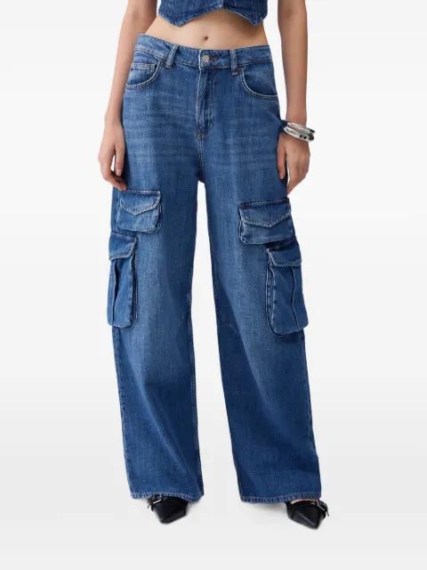 cargo-pocket straight-leg jeans by LIU JO