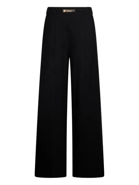chain-detail knitted trousers by LIU JO