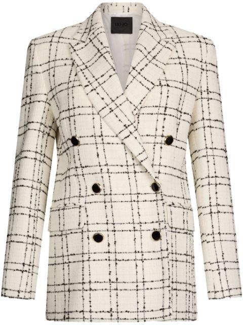 checked blazer by LIU JO