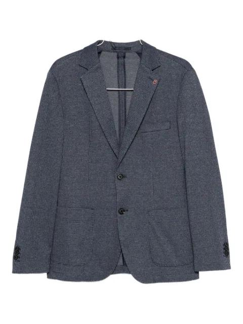 checked single-breasted blazer by LIU JO