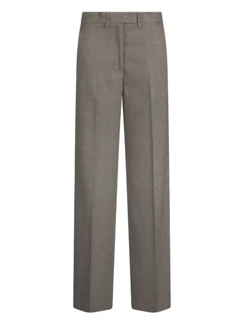 chevron pleat trousers by LIU JO