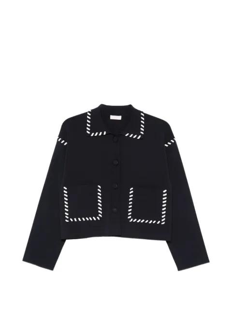 contrast-trim jacket by LIU JO