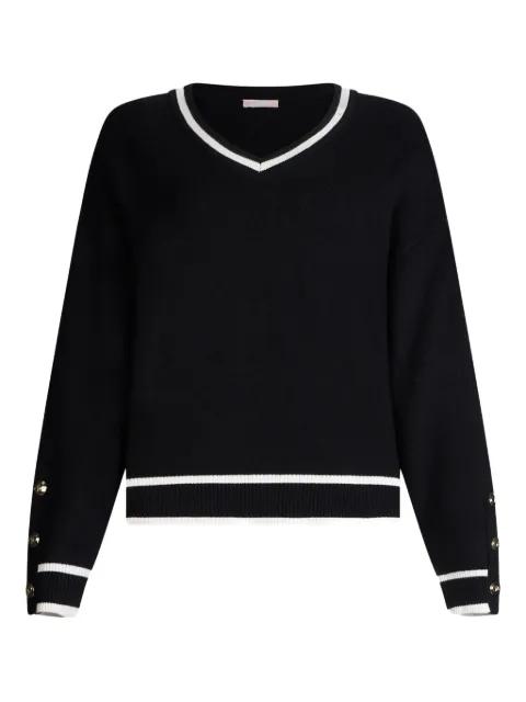contrasting-trim sweater by LIU JO