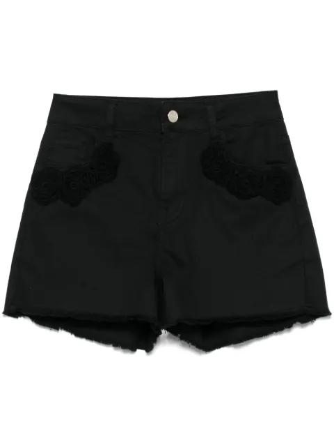 crochet-flowers shorts by LIU JO