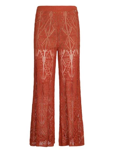 crochet-knit trousers by LIU JO