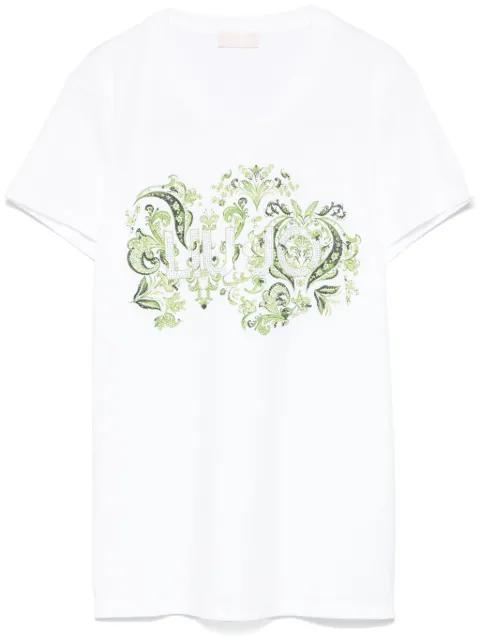 crystal-embellishment T-shirt by LIU JO
