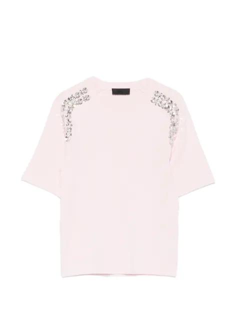 crystal-embellishment T-shirt by LIU JO