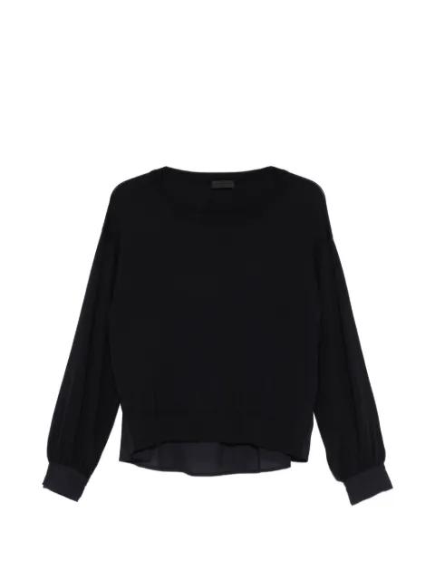 crystal-embellishment sweater by LIU JO