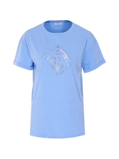 crystals-embellished T-shirt by LIU JO