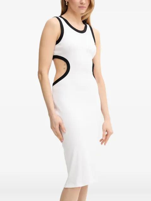 cut-out ribbed midi dress by LIU JO