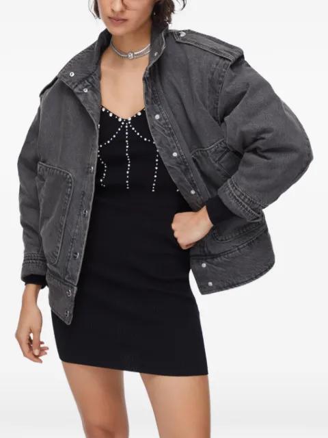 denim jacket with embroidery on the back by LIU JO