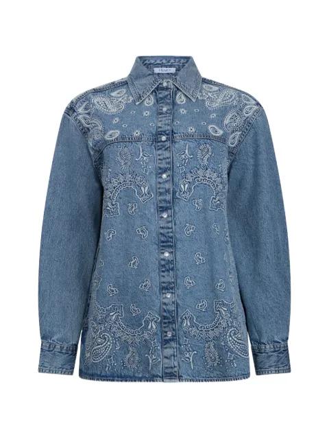 denim shirt with embroidery by LIU JO