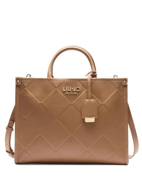 diamond-pattern tote bag by LIU JO