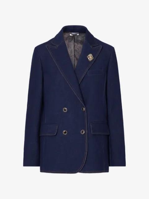 double-breasted denim blazer by LIU JO