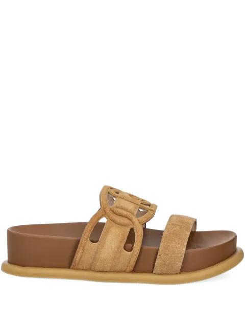 double-strap slide sandals by LIU JO