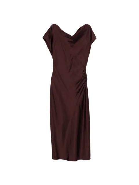 draped-detail midi dress by LIU JO