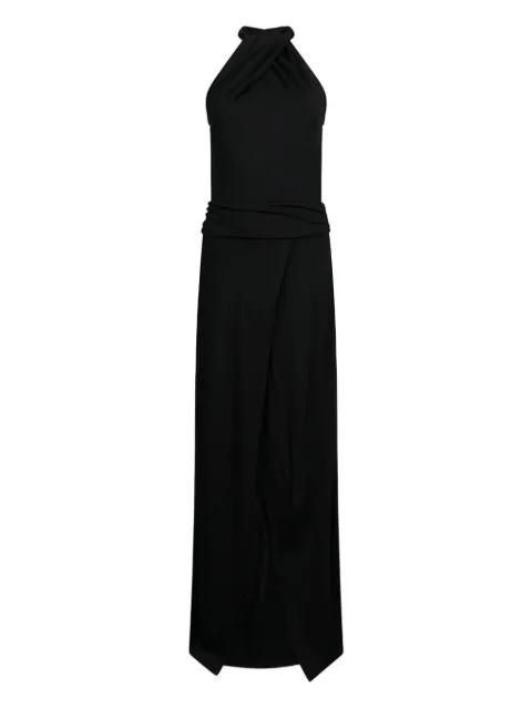 draped halter-neck dress by LIU JO