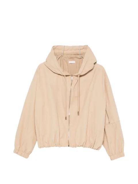 drawstring hoodied jacket by LIU JO