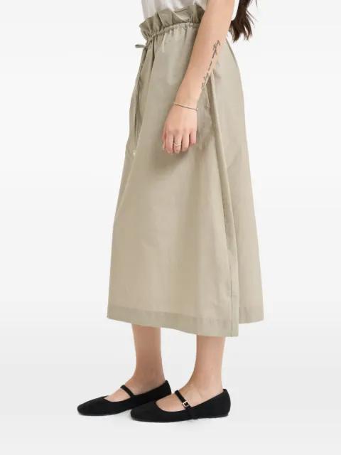 drawstring paperbag-waist skirt by LIU JO